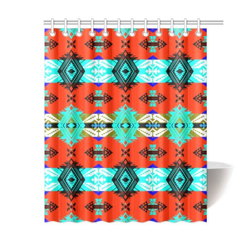 Sovereign Nation Blue Shower Curtain 60"x72" Shower Curtain 60"x72" e-joyer