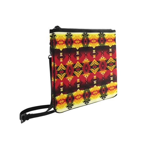 Sovereign Nation Fire Slim Clutch Bag (Model 1668) Slim Clutch Bags (1668) e-joyer