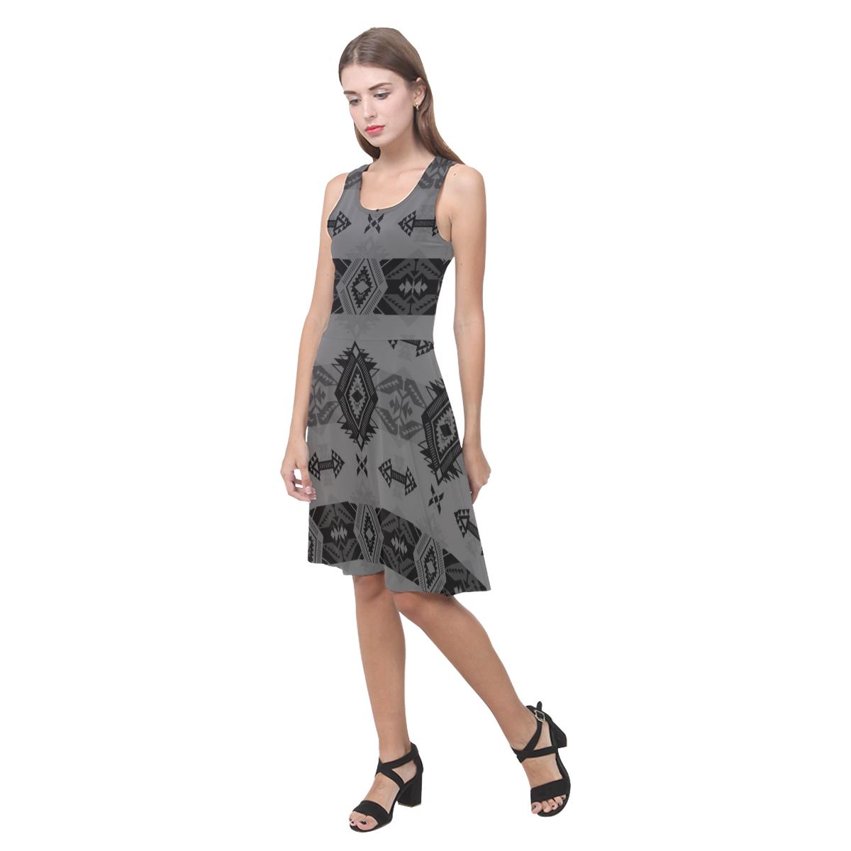 Sovereign Nation Gray Atalanta Casual Sundress(Model D04) Atalanta Sundress (D04) e-joyer