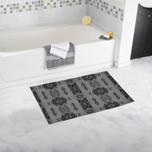 Sovereign Nation Gray Bath Rug 16''x 28'' Bath Rug 16''x 28'' e-joyer