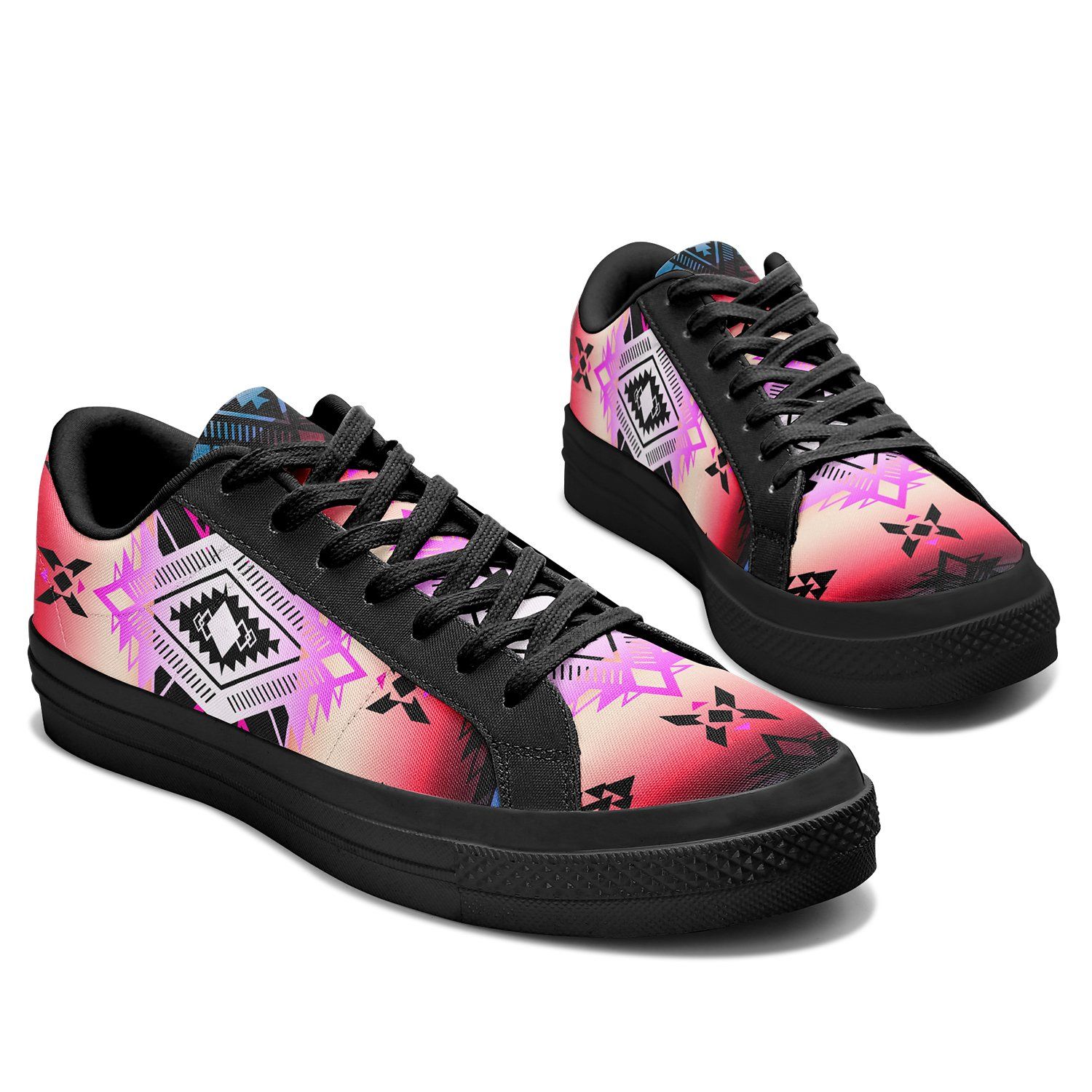 Sovereign Nation Skies Aapisi Low Top Canvas Shoes Black Sole aapisi Herman