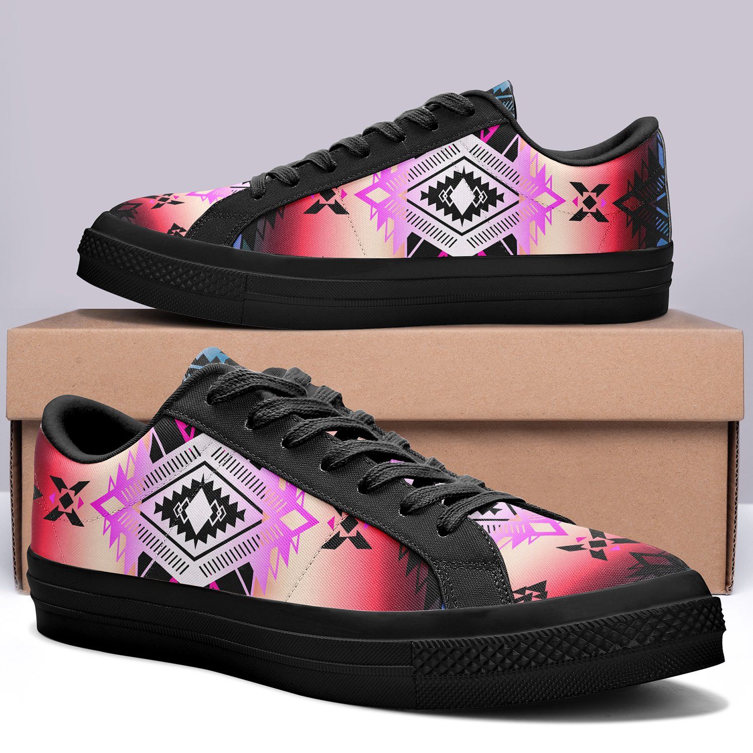 Sovereign Nation Skies Aapisi Low Top Canvas Shoes Black Sole aapisi Herman