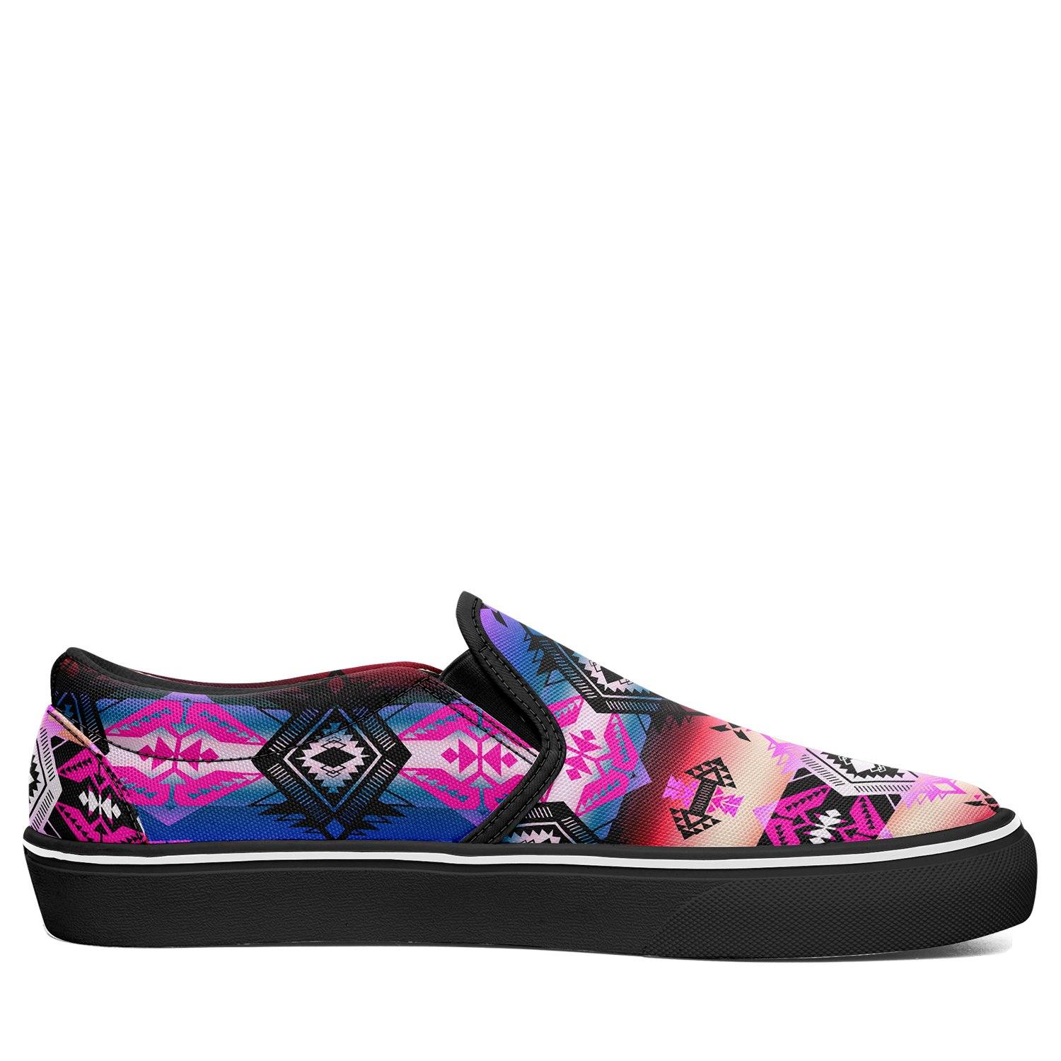 Sovereign Nation Skies Otoyimm Kid's Canvas Slip On Shoes otoyimm Herman
