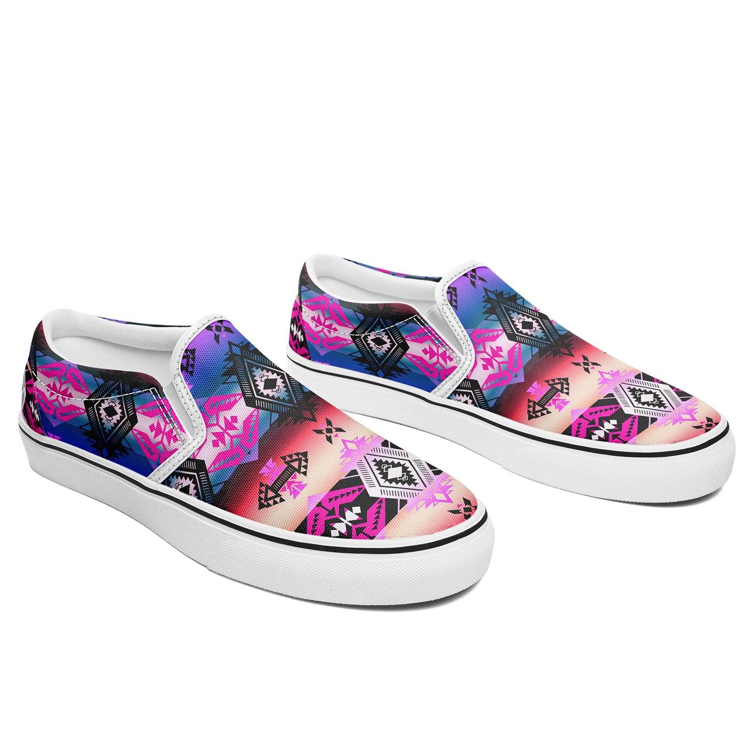 Sovereign Nation Skies Otoyimm Kid's Canvas Slip On Shoes otoyimm Herman