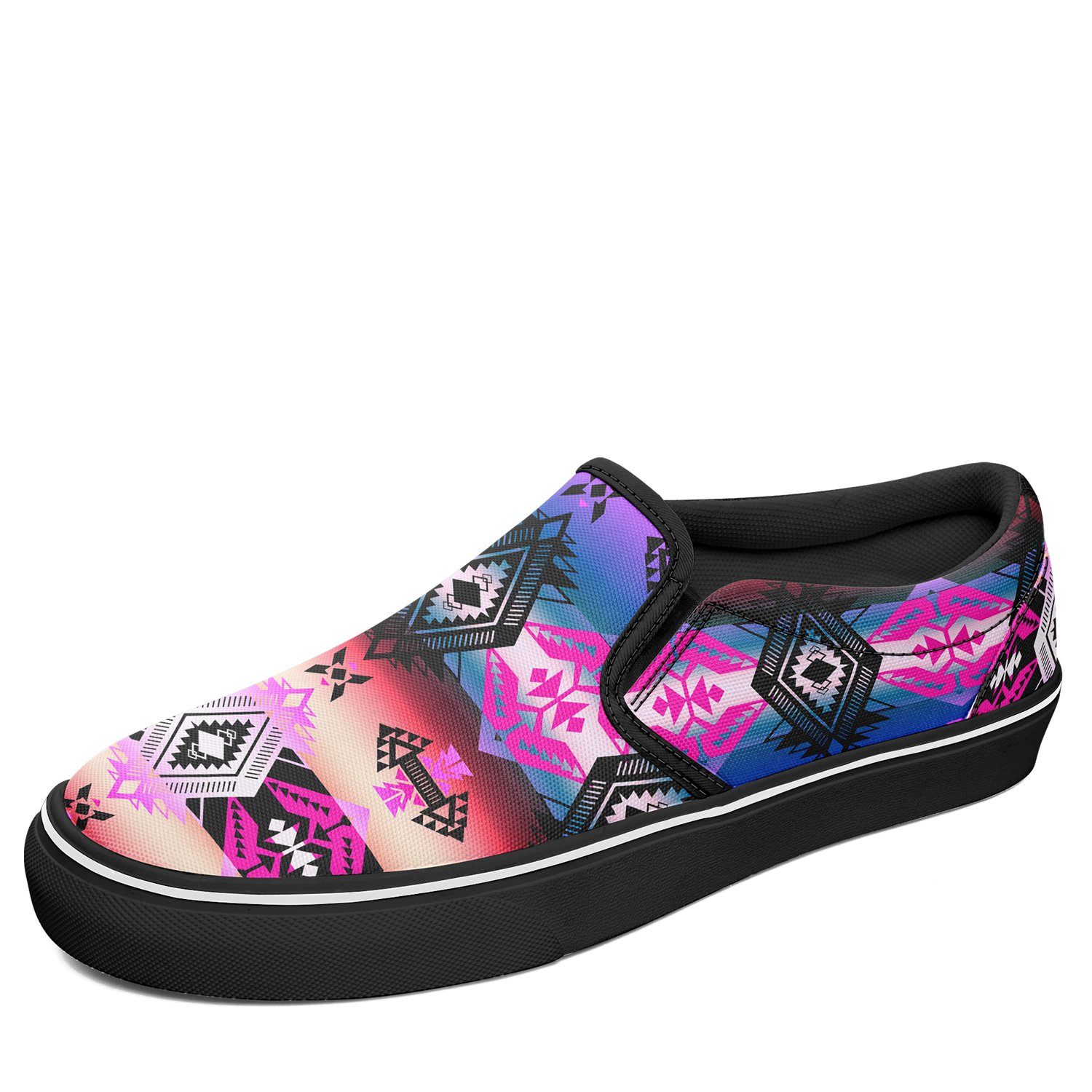 Sovereign Nation Skies Otoyimm Kid's Canvas Slip On Shoes otoyimm Herman