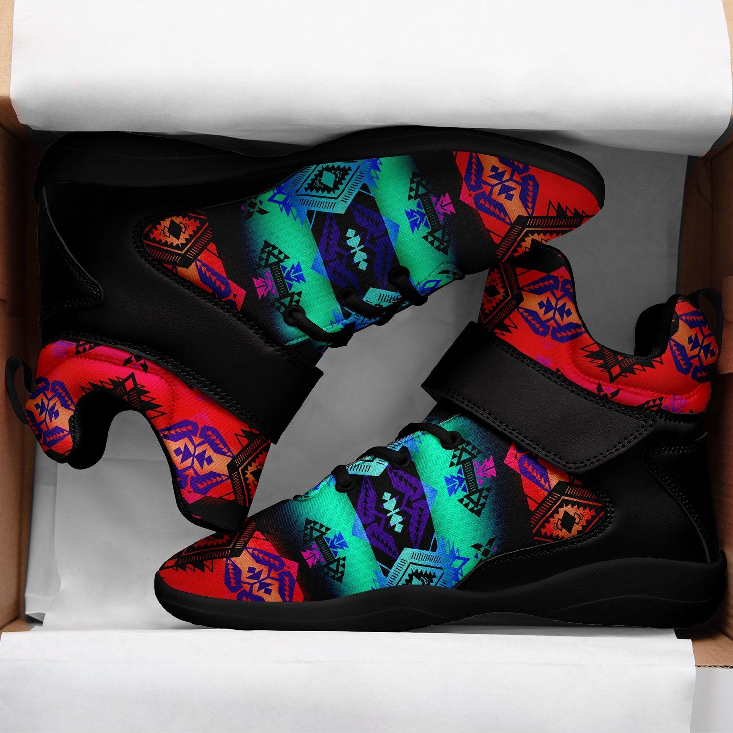 Sovereign Nation Sunrise Ipottaa Basketball / Sport High Top Shoes - Black Sole 49 Dzine