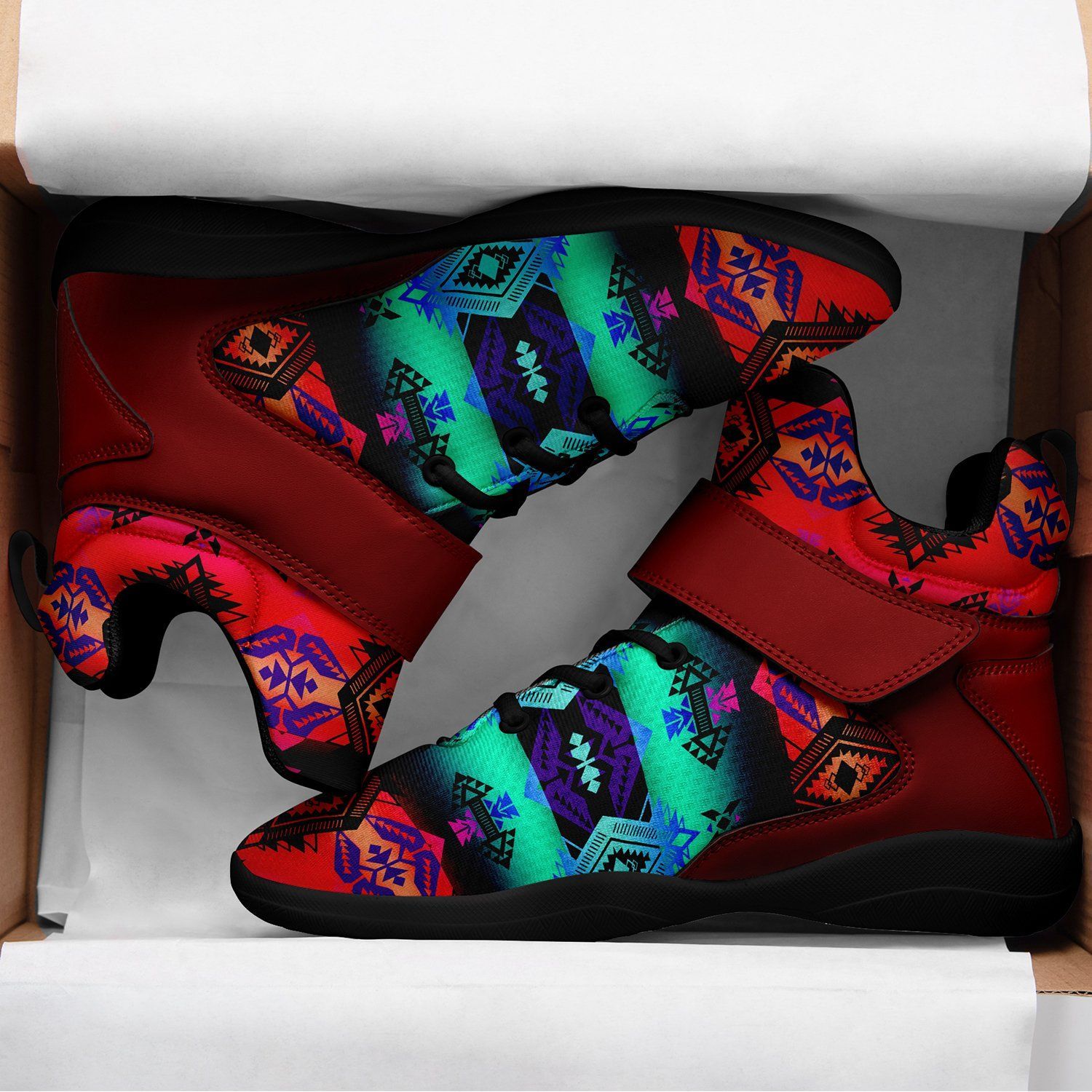 Sovereign Nation Sunrise Ipottaa Basketball / Sport High Top Shoes - Black Sole 49 Dzine