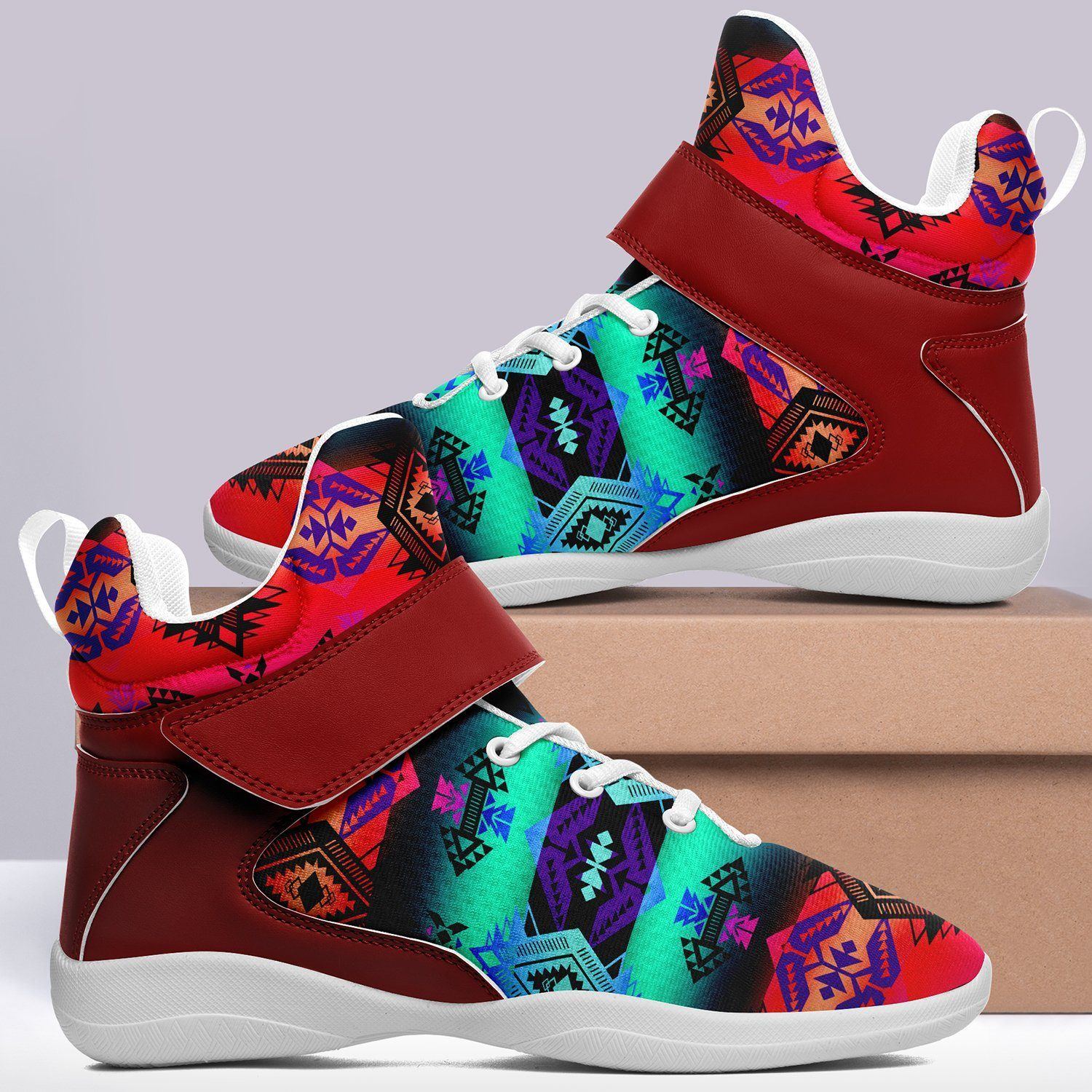 Sovereign Nation Sunrise Ipottaa Basketball / Sport High Top Shoes - White Sole 49 Dzine