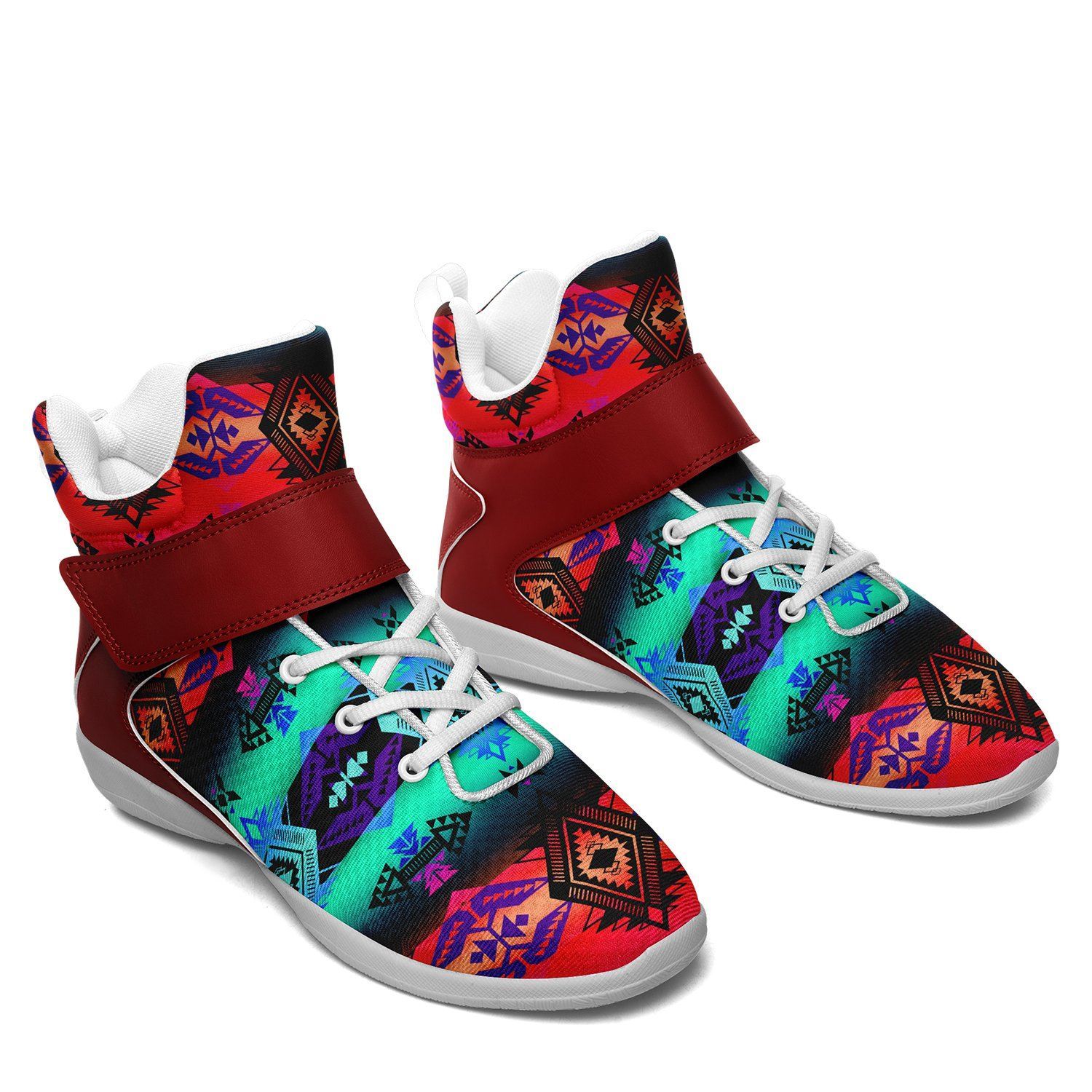 Sovereign Nation Sunrise Ipottaa Basketball / Sport High Top Shoes - White Sole 49 Dzine