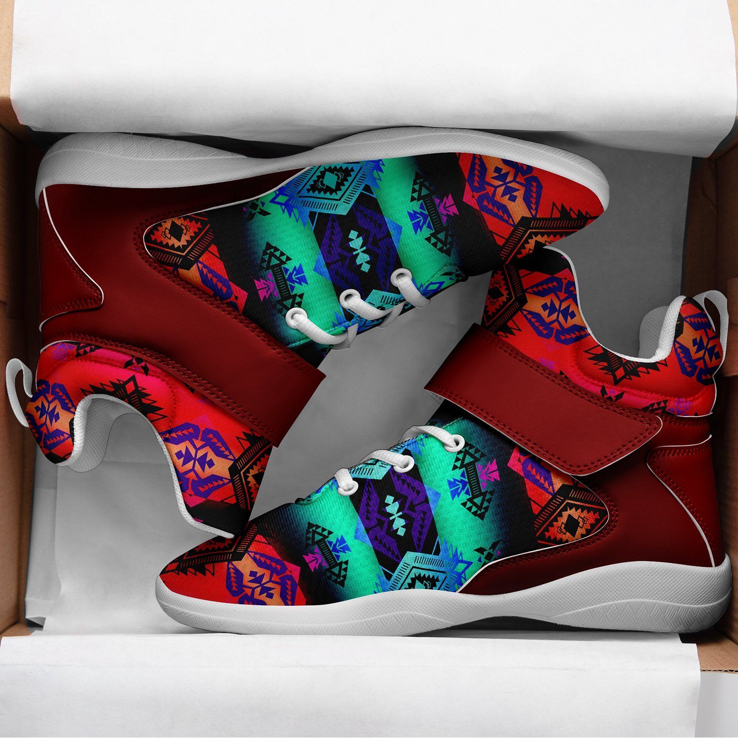 Sovereign Nation Sunrise Ipottaa Basketball / Sport High Top Shoes - White Sole 49 Dzine