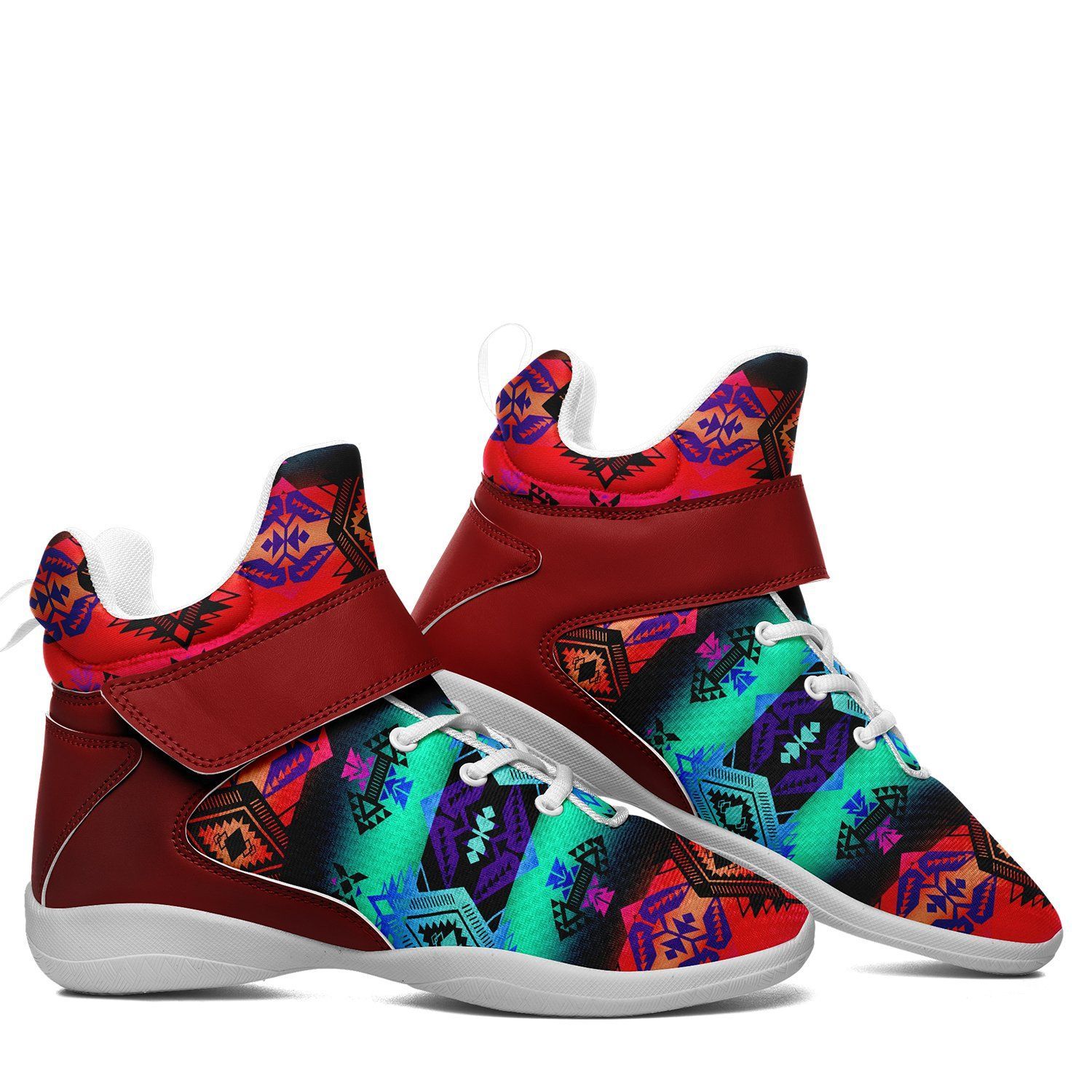 Sovereign Nation Sunrise Ipottaa Basketball / Sport High Top Shoes - White Sole 49 Dzine