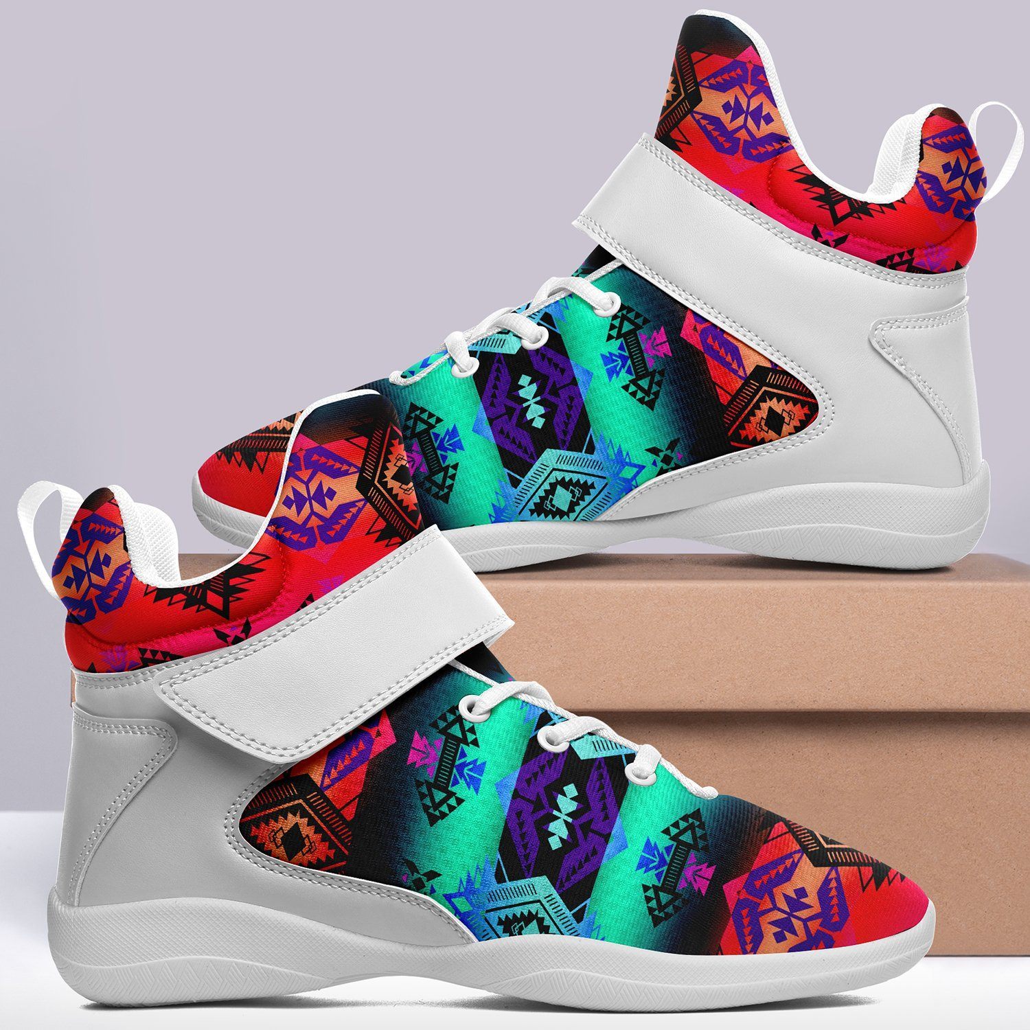 Sovereign Nation Sunrise Ipottaa Basketball / Sport High Top Shoes - White Sole 49 Dzine