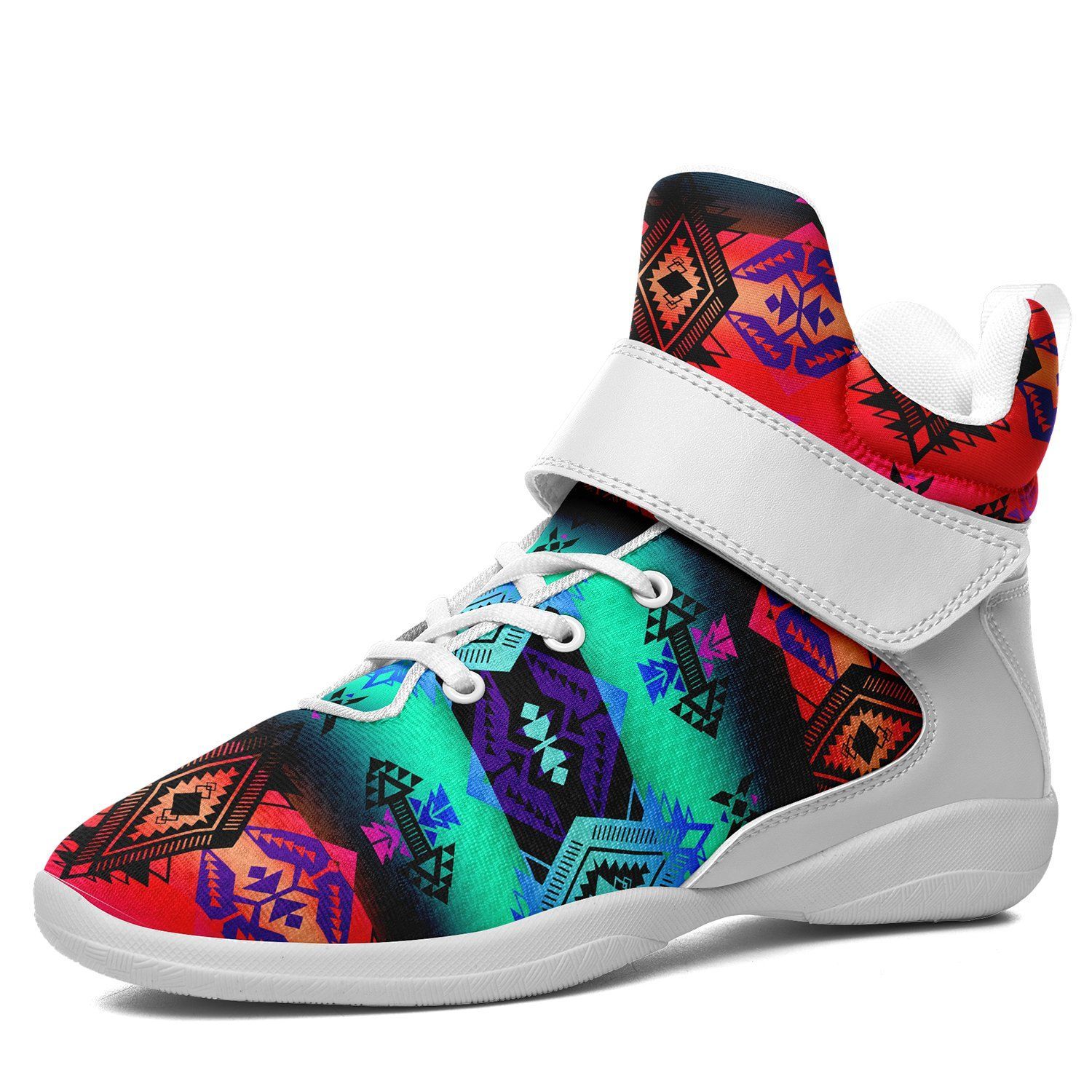 Sovereign Nation Sunrise Ipottaa Basketball / Sport High Top Shoes - White Sole 49 Dzine US Men 7 / EUR 40 White Sole with White Strap