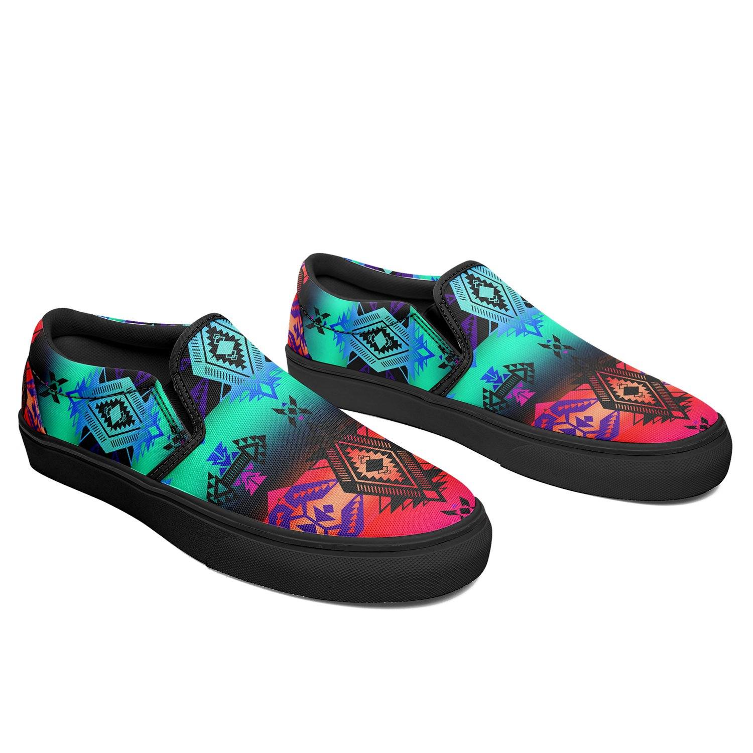 Sovereign Nation Sunrise Otoyimm Canvas Slip On Shoes 49 Dzine