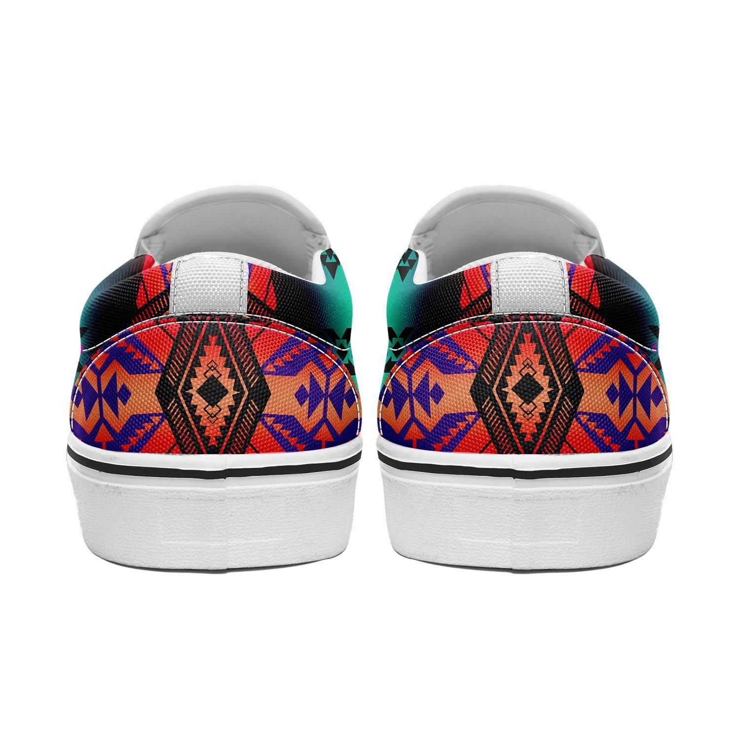Sovereign Nation Sunrise Otoyimm Kid's Canvas Slip On Shoes 49 Dzine