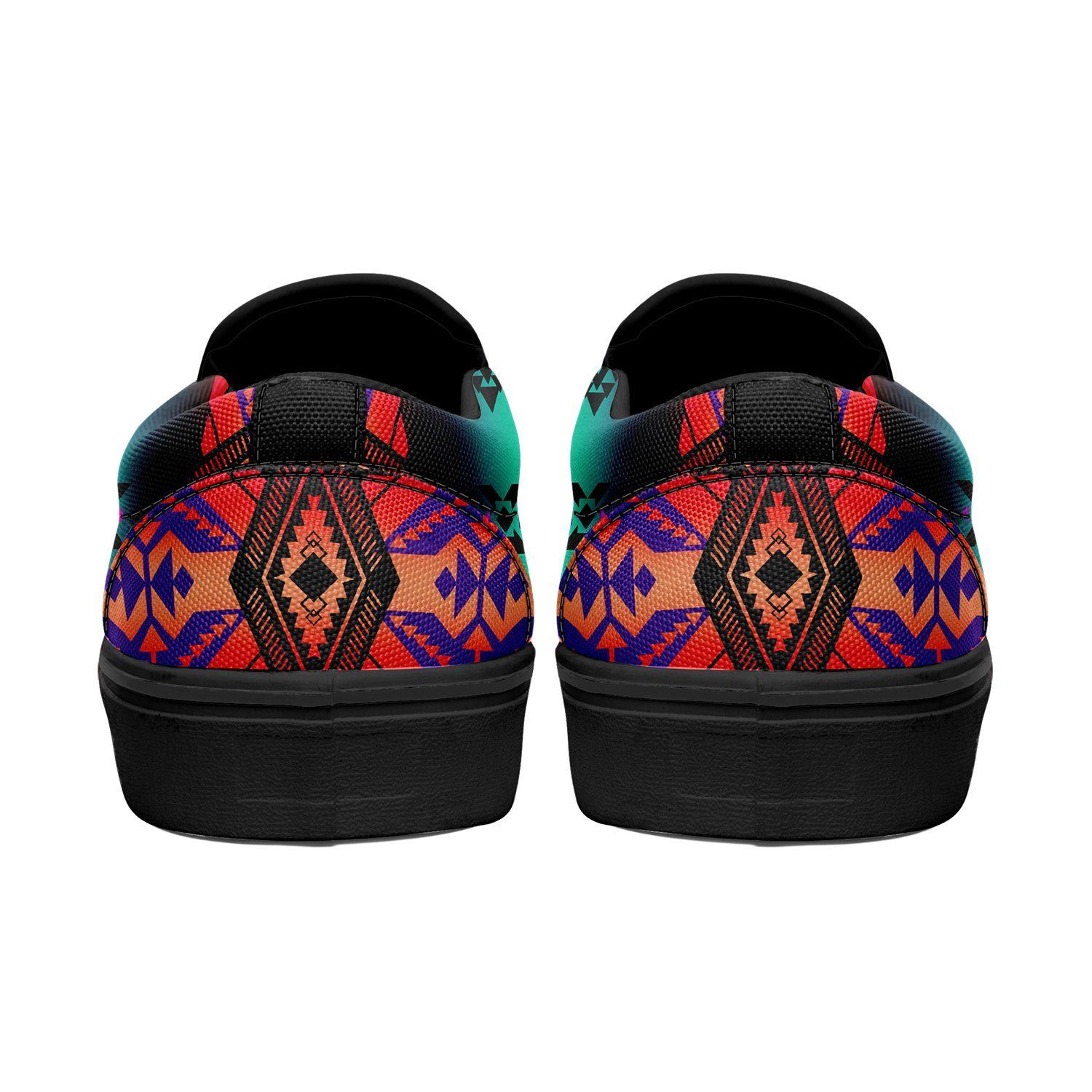 Sovereign Nation Sunrise Otoyimm Kid's Canvas Slip On Shoes 49 Dzine