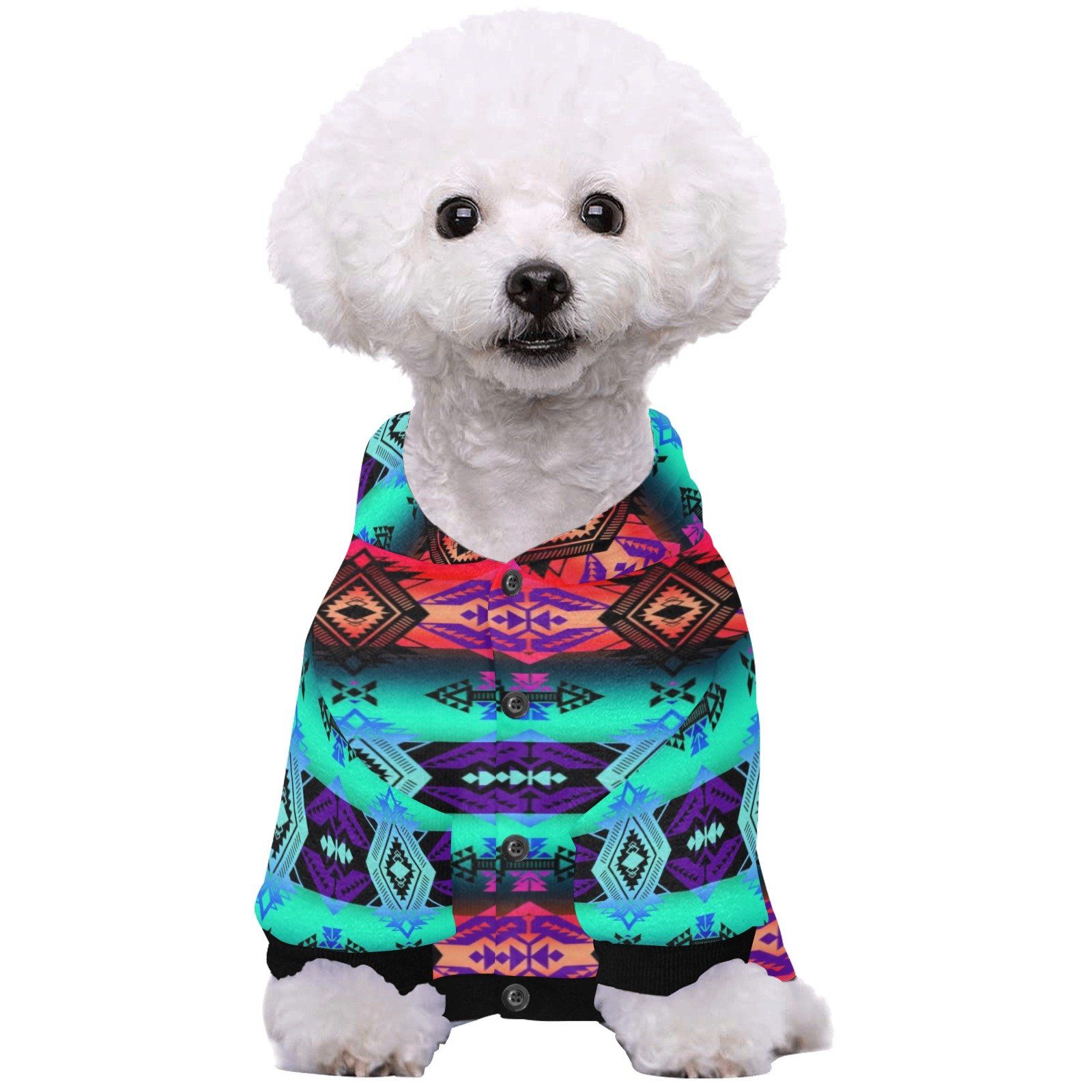 Sovereign Nation Sunrise Pet Dog Hoodie Pet Dog Hoodie e-joyer