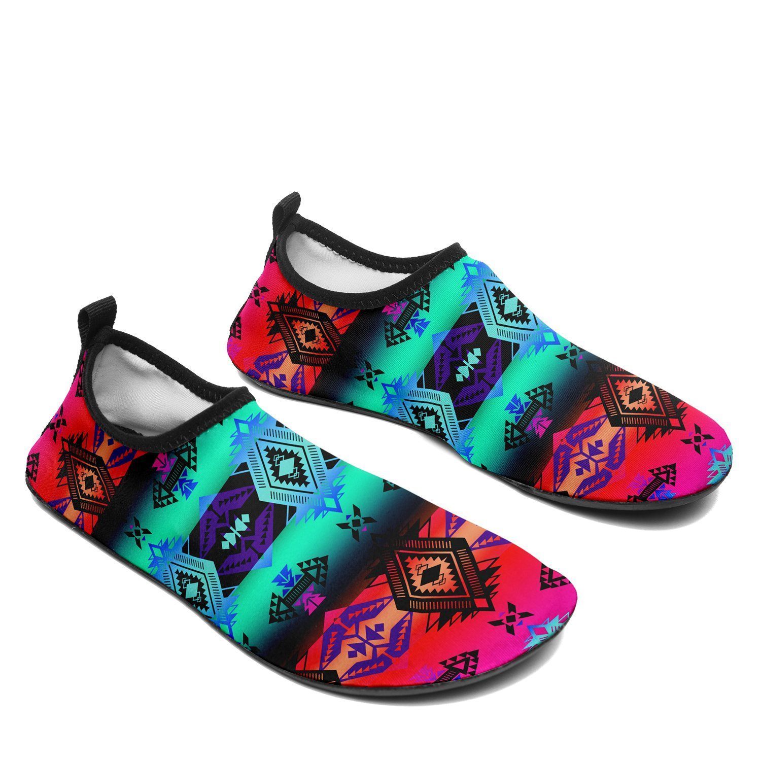 Sovereign Nation Sunrise Sockamoccs Kid's Slip On Shoes 49 Dzine