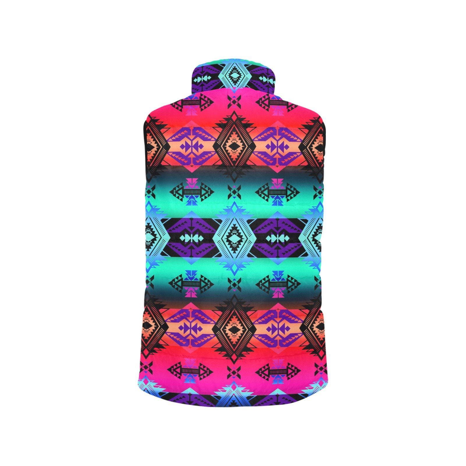 Sovereign Nation Sunrise Women's Padded Vest Jacket (Model H44) Women's Padded Vest Jacket (H44) e-joyer