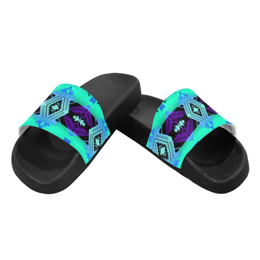 Sovereign Nation Sunrise Women's Slide Sandals (Model 057) Women's Slide Sandals (057) e-joyer