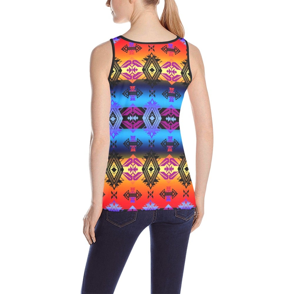Sovereign Nation Sunset All Over Print Tank Top for Women (Model T43) All Over Print Tank Top for Women (T43) e-joyer