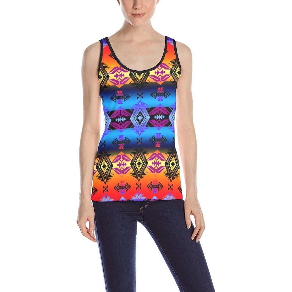 Sovereign Nation Sunset All Over Print Tank Top for Women (Model T43) All Over Print Tank Top for Women (T43) e-joyer