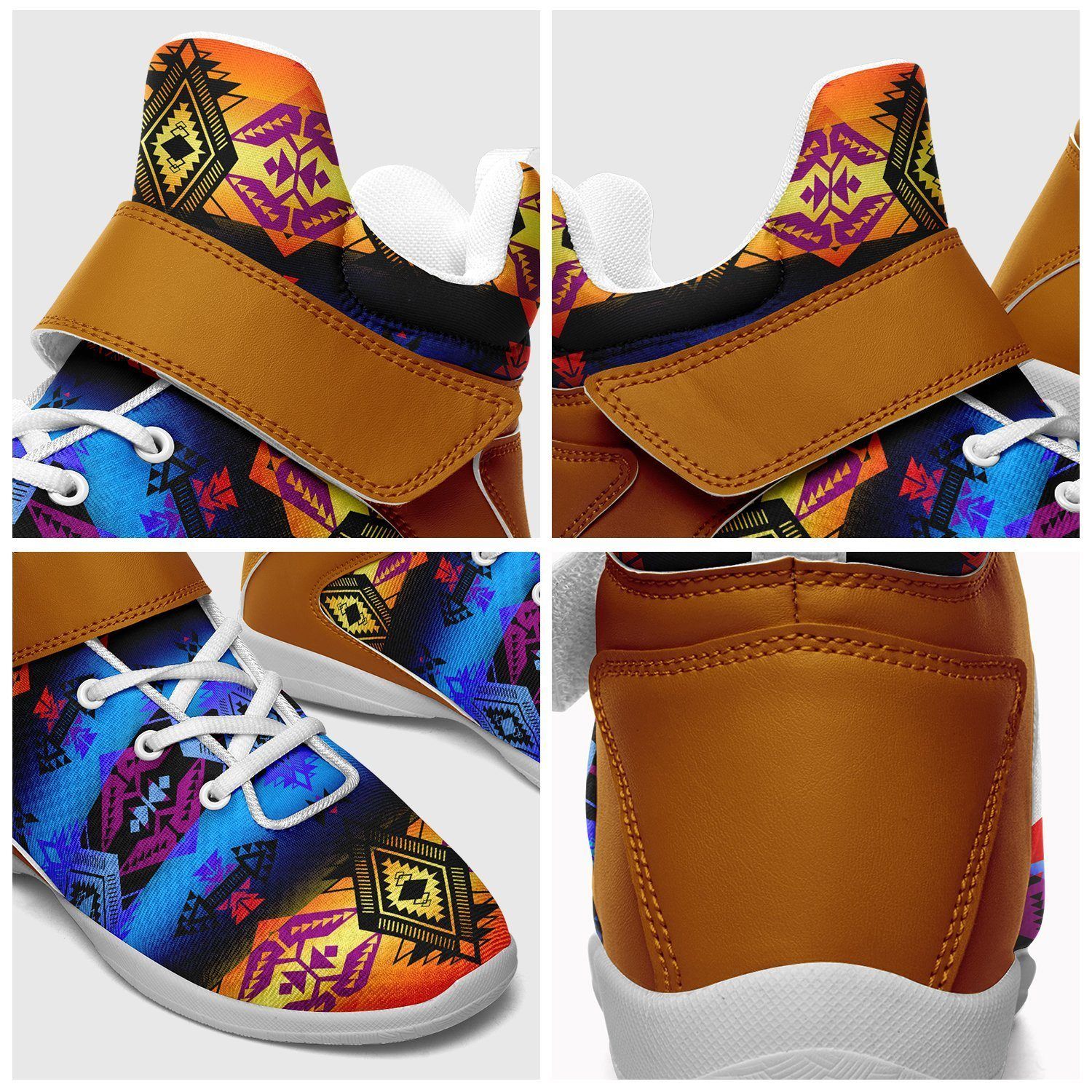 Sovereign Nation Sunset Ipottaa Basketball / Sport High Top Shoes - White Sole 49 Dzine