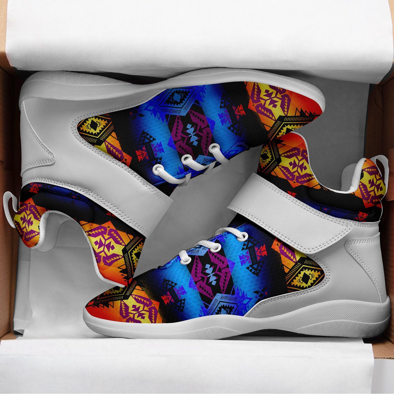 Sovereign Nation Sunset Ipottaa Basketball / Sport High Top Shoes - White Sole 49 Dzine
