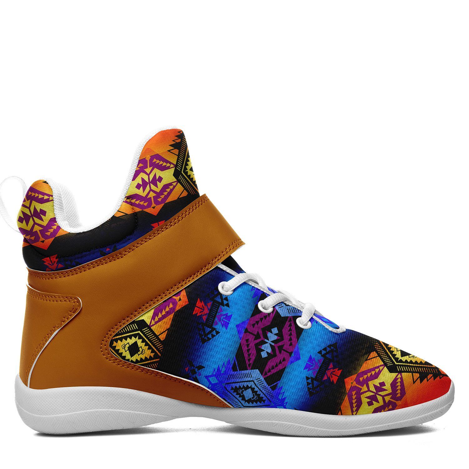 Sovereign Nation Sunset Ipottaa Basketball / Sport High Top Shoes - White Sole 49 Dzine