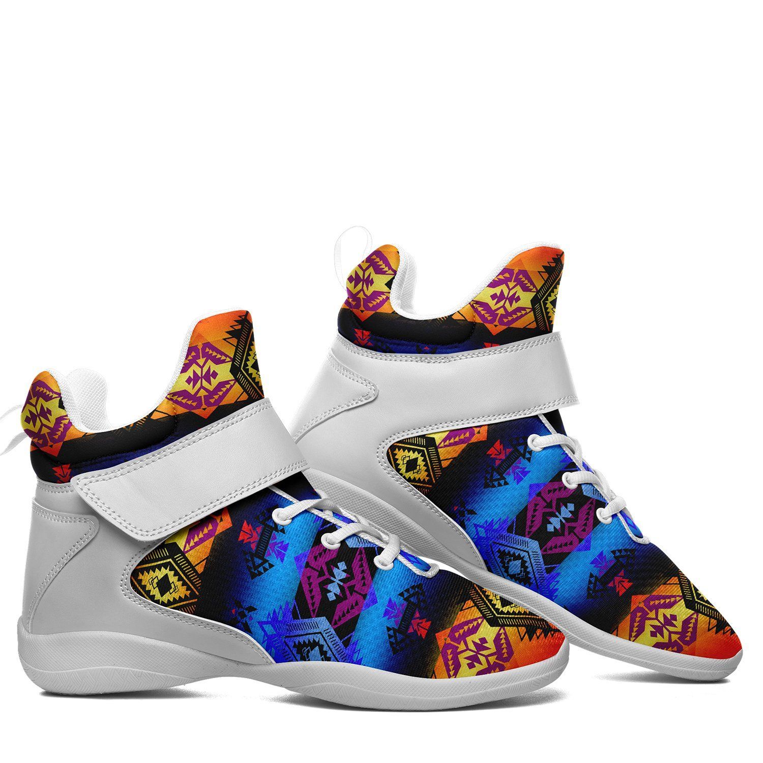 Sovereign Nation Sunset Ipottaa Basketball / Sport High Top Shoes - White Sole 49 Dzine