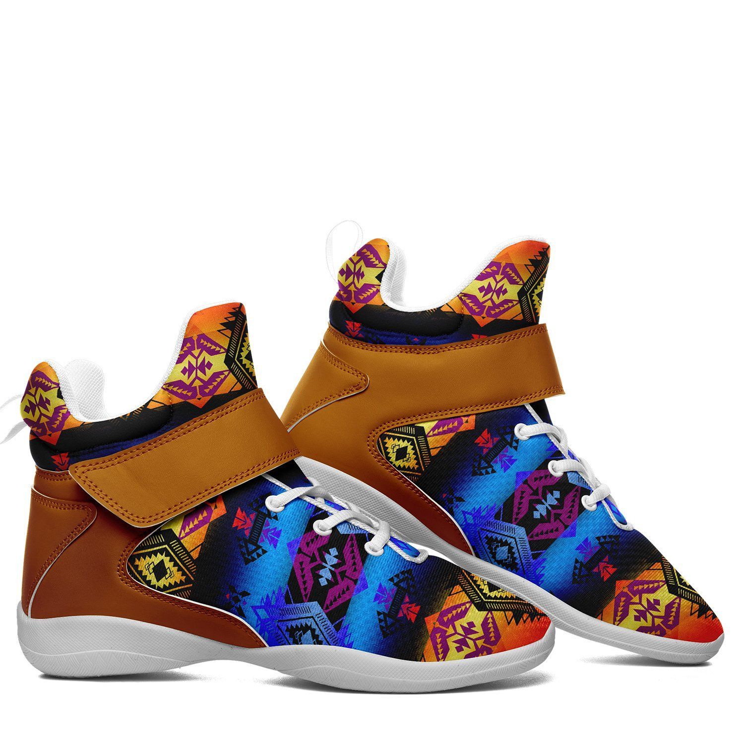 Sovereign Nation Sunset Ipottaa Basketball / Sport High Top Shoes - White Sole 49 Dzine