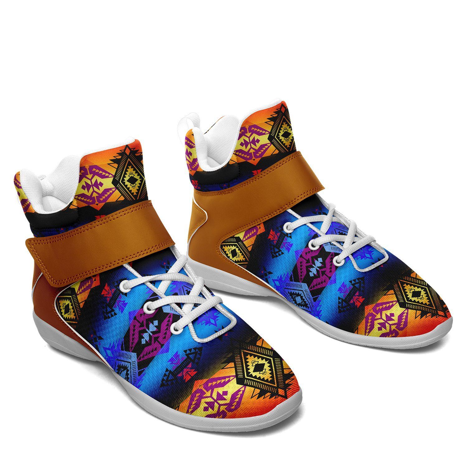 Sovereign Nation Sunset Ipottaa Basketball / Sport High Top Shoes - White Sole 49 Dzine