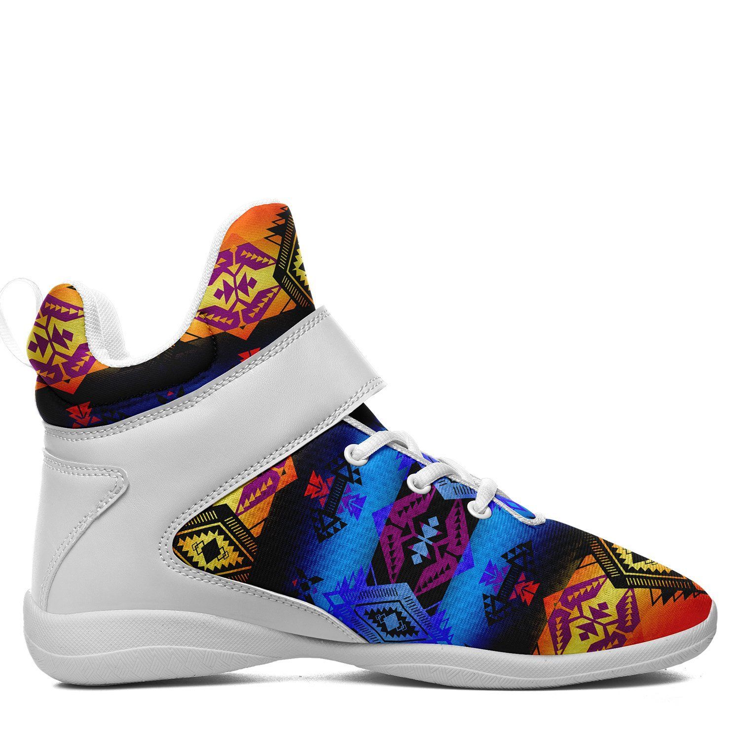 Sovereign Nation Sunset Ipottaa Basketball / Sport High Top Shoes - White Sole 49 Dzine