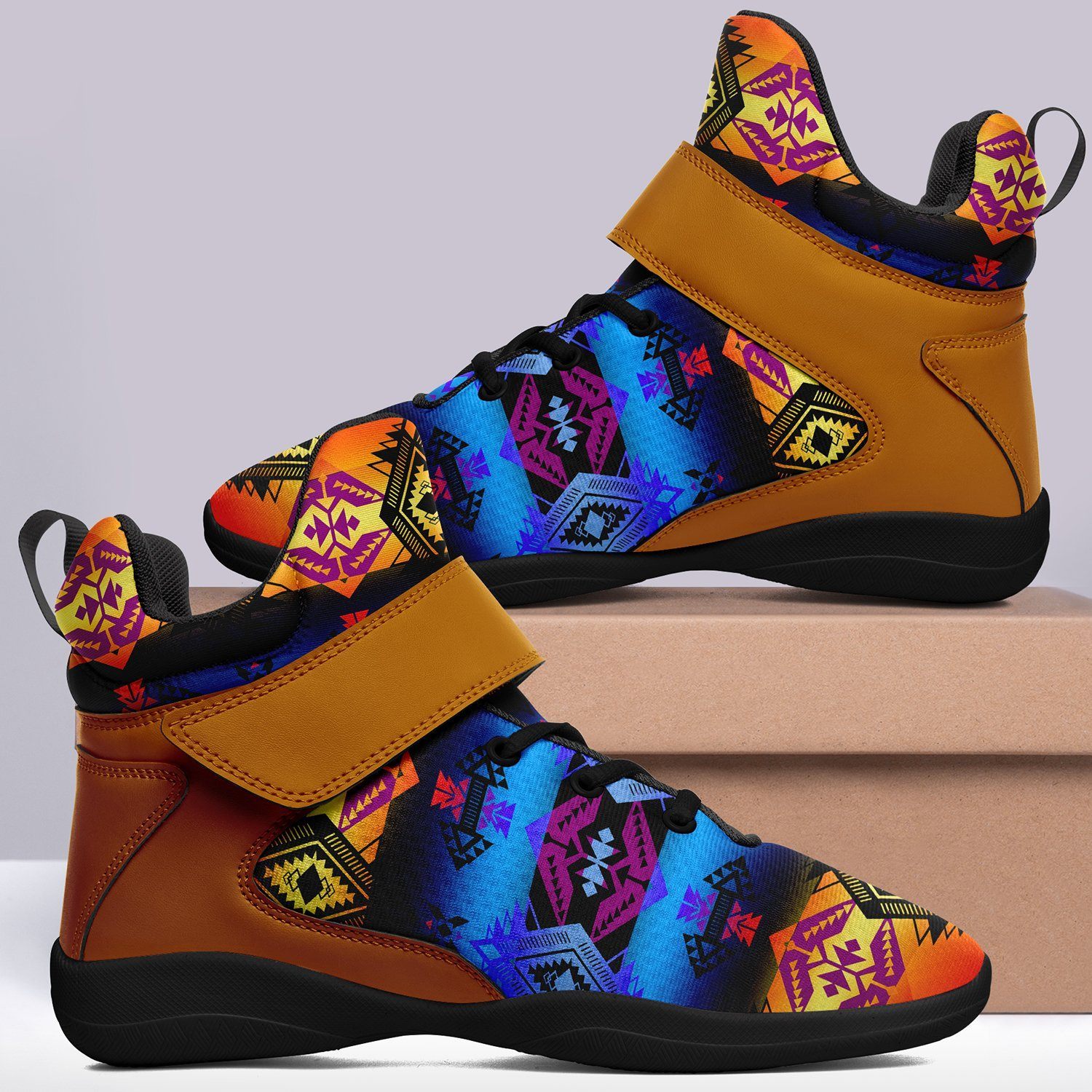 Sovereign Nation Sunset Kid's Ipottaa Basketball / Sport High Top Shoes 49 Dzine