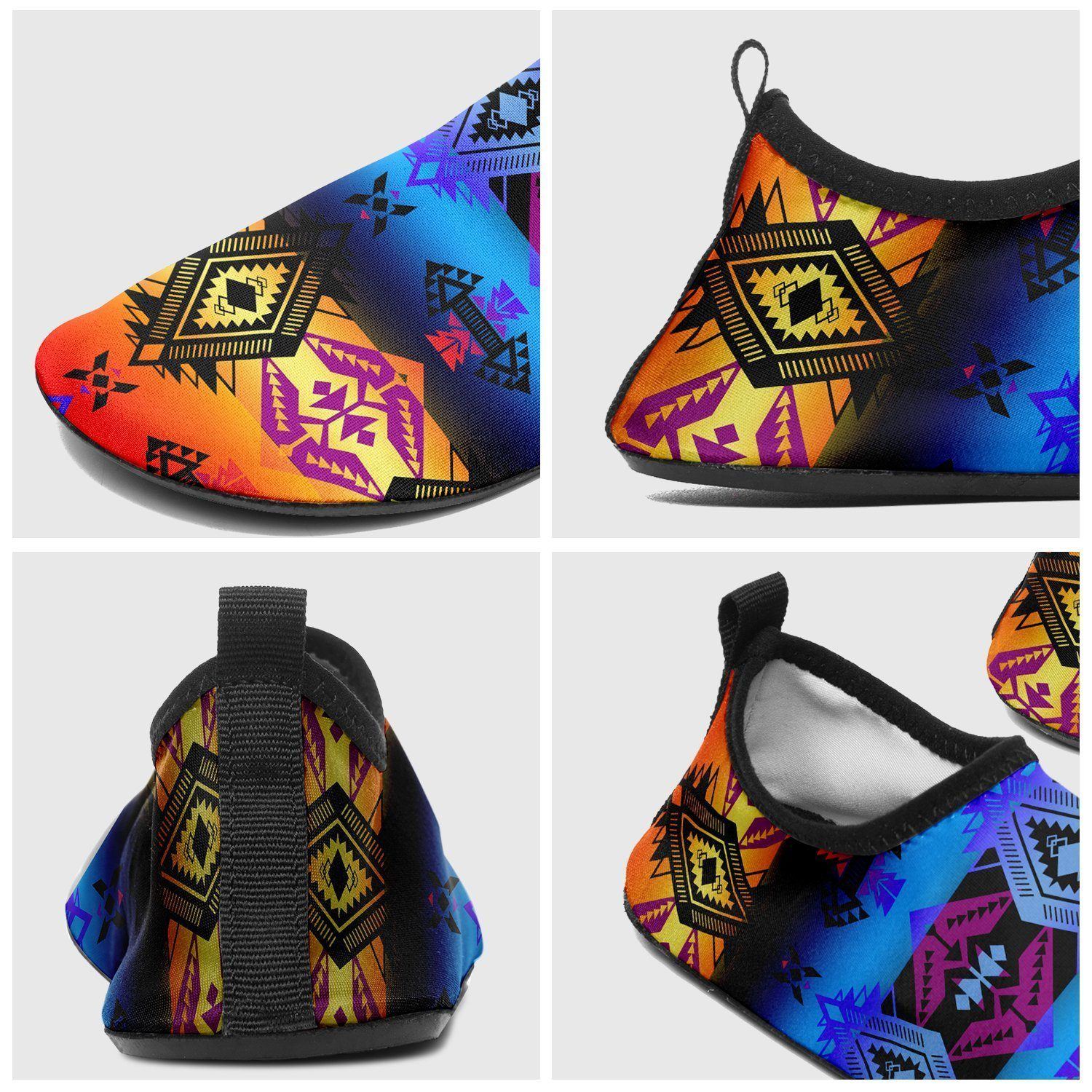 Sovereign Nation Sunset Sockamoccs Kid's Slip On Shoes 49 Dzine