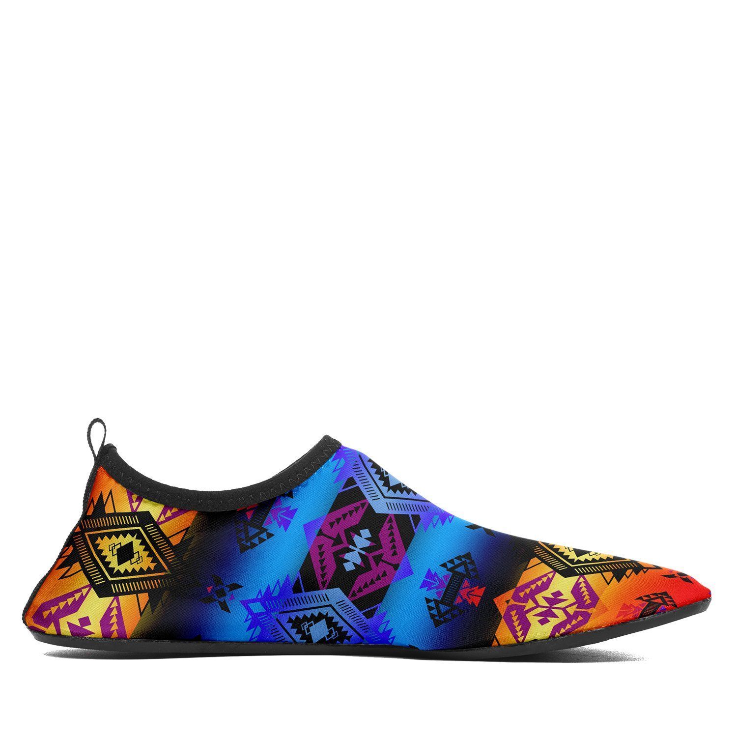Sovereign Nation Sunset Sockamoccs Kid's Slip On Shoes 49 Dzine