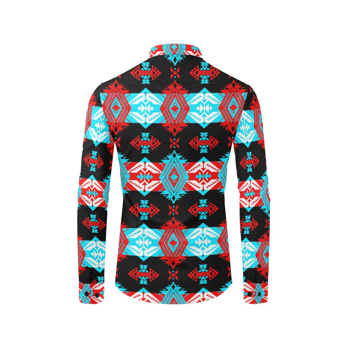 Sovereign Nation Trade Blanket v2 Men's All Over Print Casual Dress Shirt (Model T61) Men's Dress Shirt (T61) e-joyer