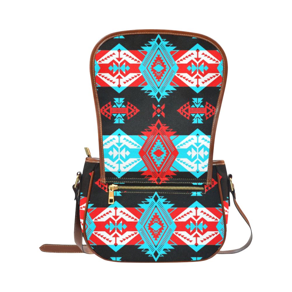 Sovereign Nation Trade Blanket v2 Saddle Bag/Small (Model 1649) Full Customization Saddle Bag/Small (Full Customization) e-joyer