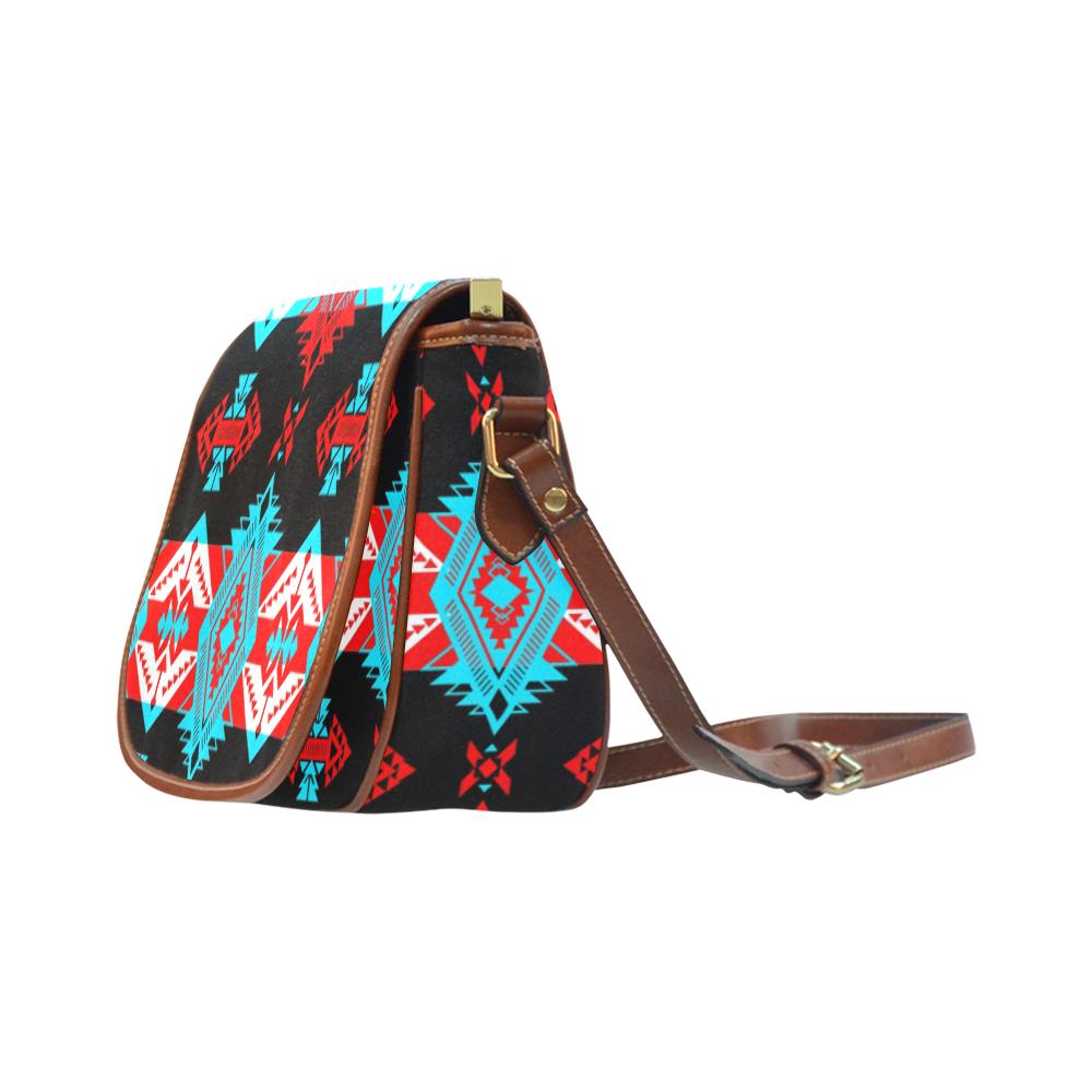Sovereign Nation Trade Blanket v2 Saddle Bag/Small (Model 1649) Full Customization Saddle Bag/Small (Full Customization) e-joyer