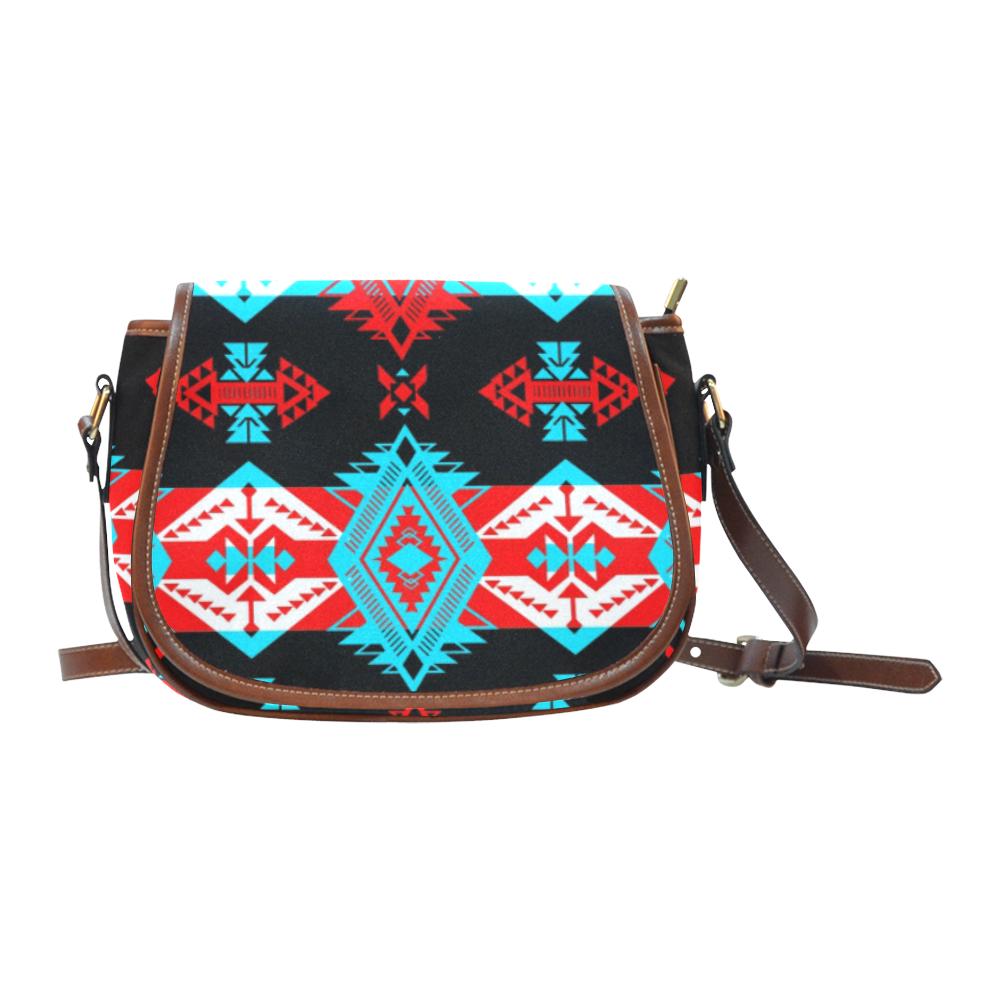 Sovereign Nation Trade Blanket v2 Saddle Bag/Small (Model 1649) Full Customization Saddle Bag/Small (Full Customization) e-joyer