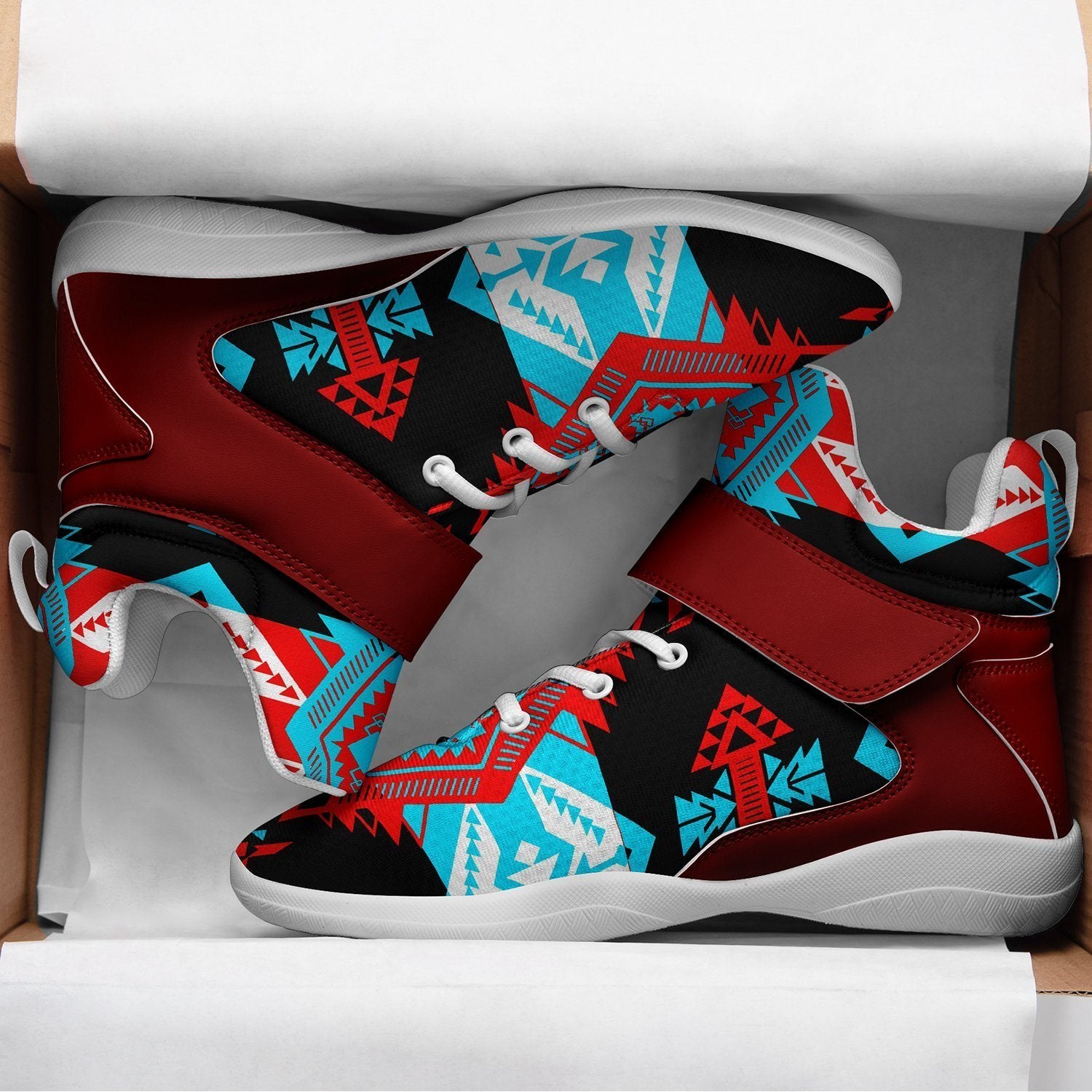 Sovereign Nation Trade Ipottaa Basketball / Sport High Top Shoes - White Sole 49 Dzine
