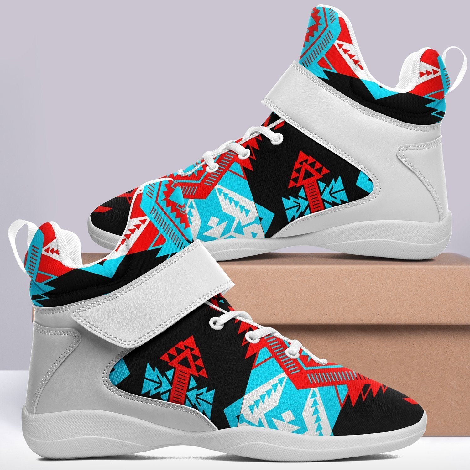 Sovereign Nation Trade Ipottaa Basketball / Sport High Top Shoes - White Sole 49 Dzine