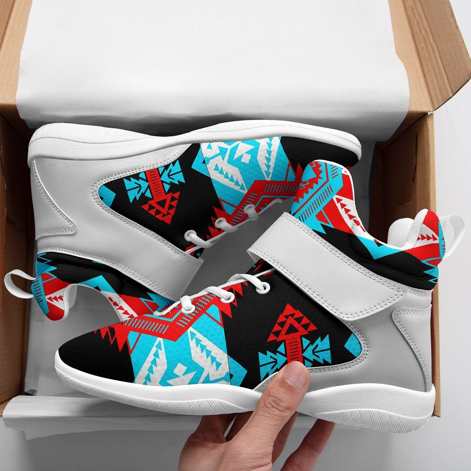 Sovereign Nation Trade Ipottaa Basketball / Sport High Top Shoes - White Sole 49 Dzine