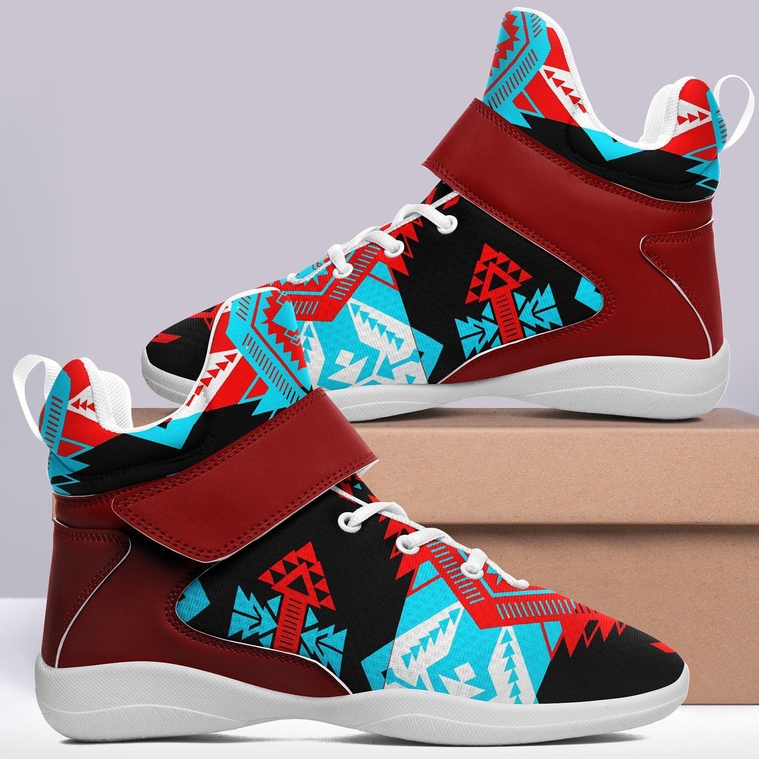 Sovereign Nation Trade Ipottaa Basketball / Sport High Top Shoes - White Sole 49 Dzine