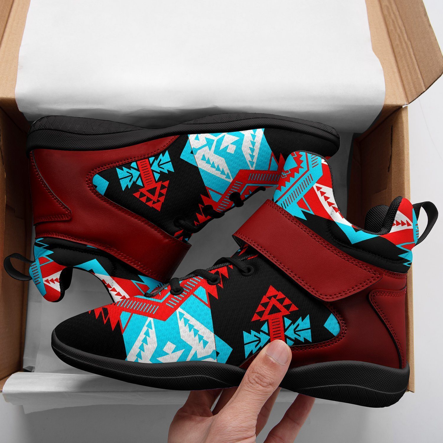 Sovereign Nation Trade Kid's Ipottaa Basketball / Sport High Top Shoes 49 Dzine