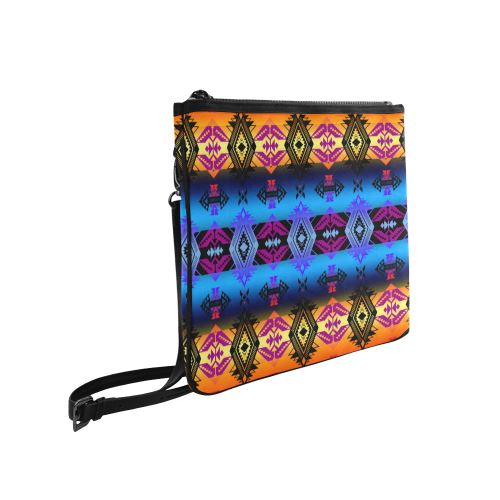 Soveriegn Nation Sunset Slim Clutch Bag (Model 1668) Slim Clutch Bags (1668) e-joyer