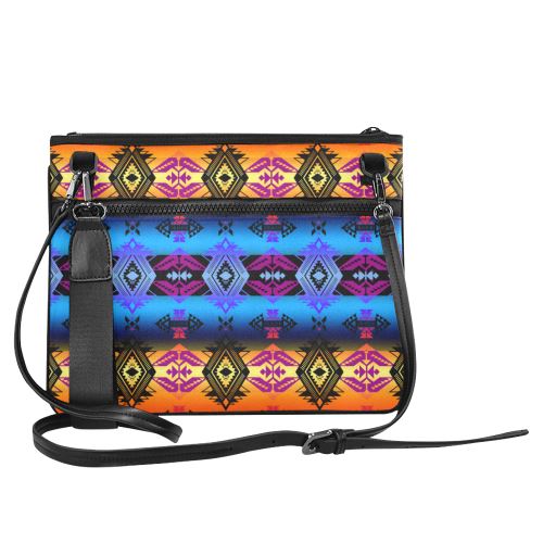 Soveriegn Nation Sunset Slim Clutch Bag (Model 1668) Slim Clutch Bags (1668) e-joyer