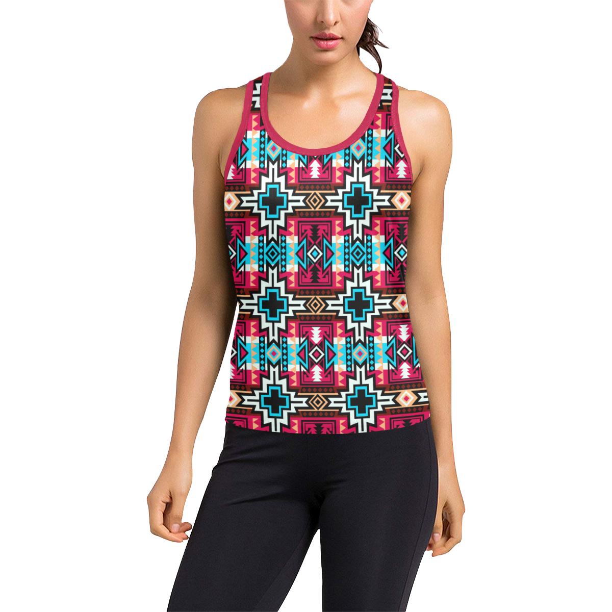 Star Blanket Sierra Women's Racerback Tank Top (Model T60) Racerback Tank Top (T60) e-joyer