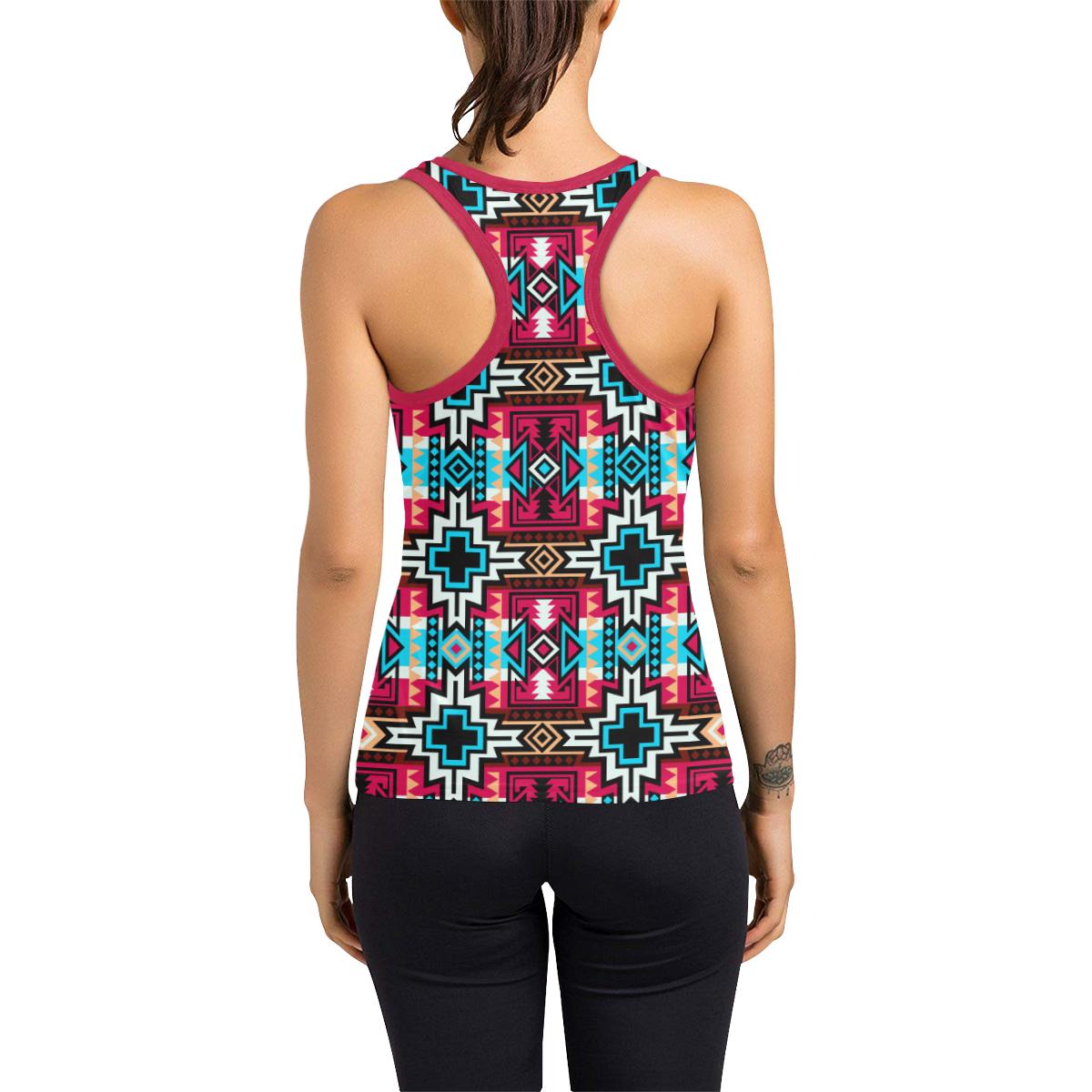 Star Blanket Sierra Women's Racerback Tank Top (Model T60) Racerback Tank Top (T60) e-joyer