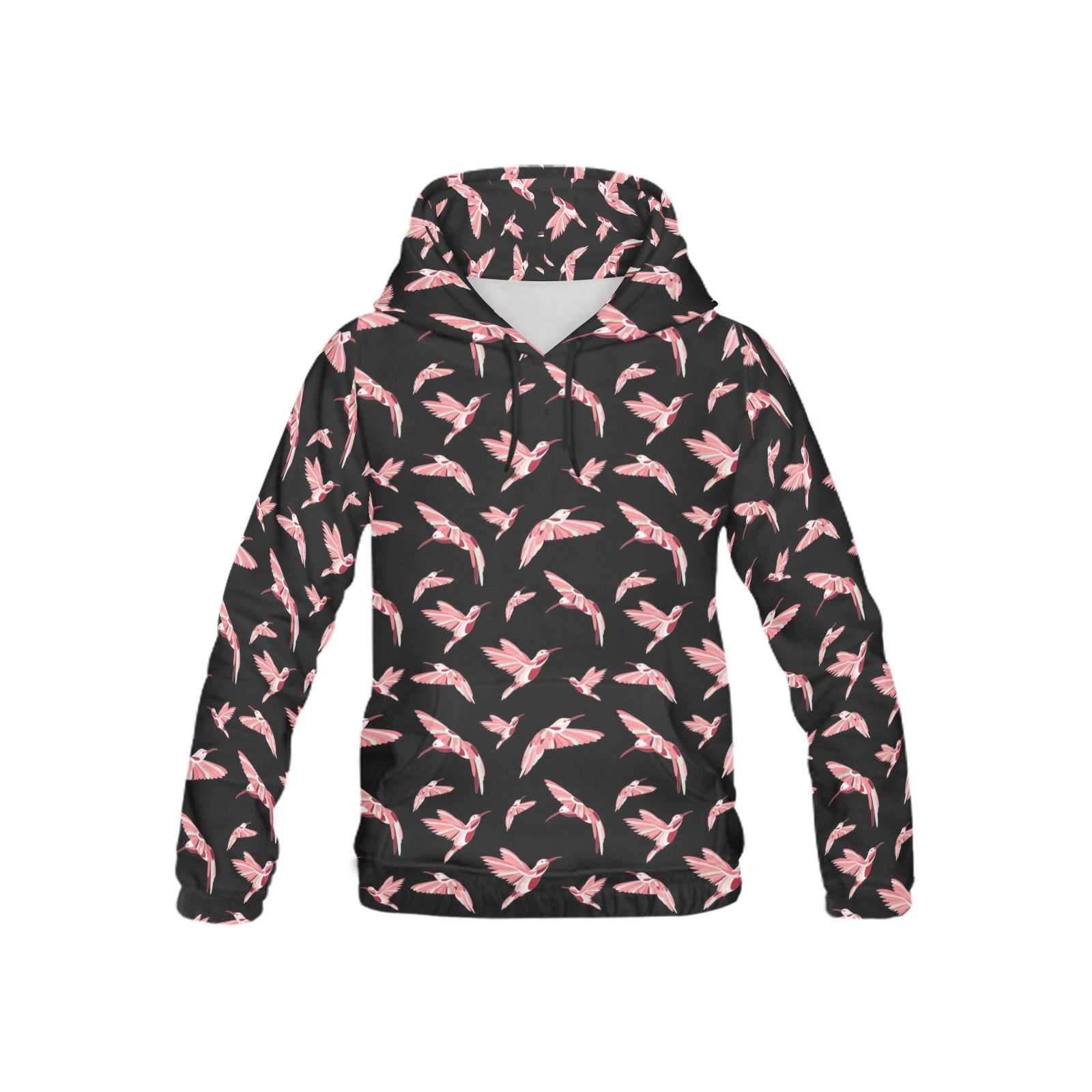 Strawberry Black All Over Print Hoodie for Kid (USA Size) (Model H13) All Over Print Hoodie for Kid (H13) e-joyer